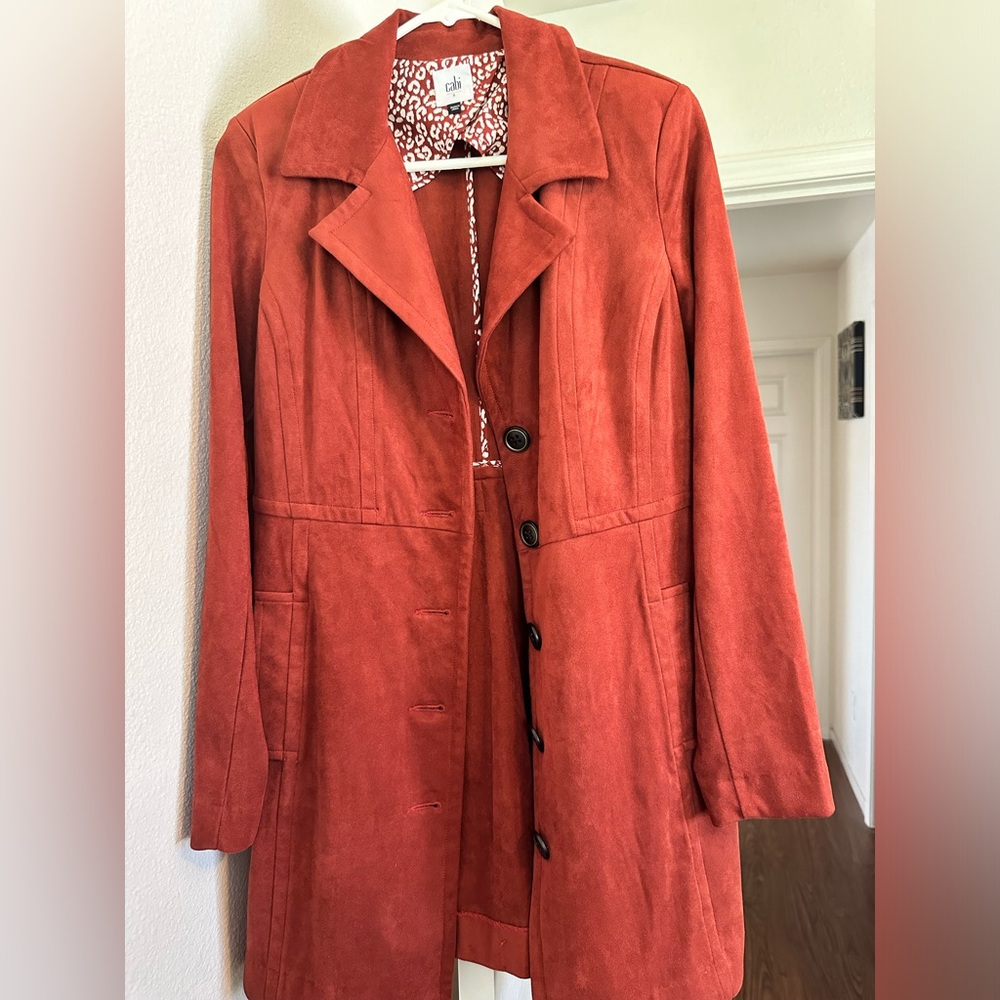CAbi Penny Lane Rust Jacket Size Small